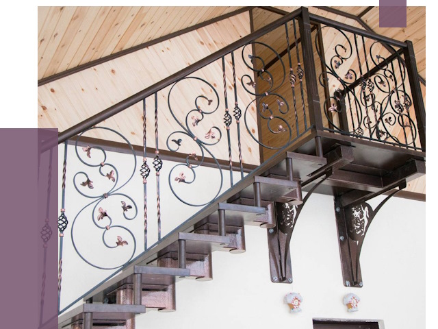 Кованые лестницы в Ижевске от 81019 руб. под ключ