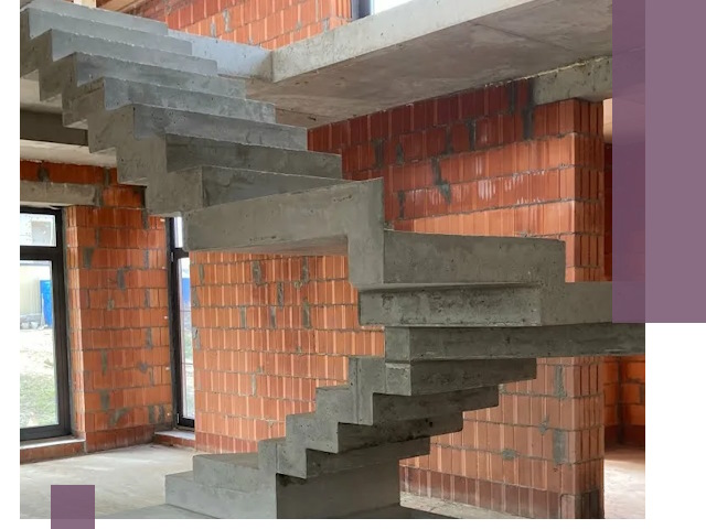 Изготовление бетонных лестниц под ключ в Ижевске