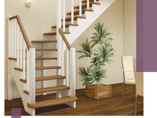 Г-образные лестницы под ключ в Ижевске — изготовление и монтаж