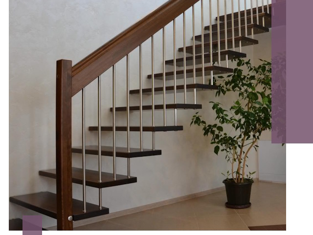 Лестницы на больцах под ключ в Ижевске – изготовление и монтаж