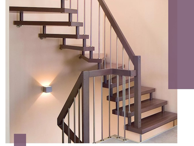 Изготовление лестниц на больцах в Ижевске под ключ