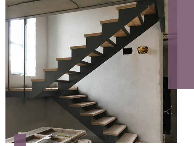 Изготовление лестниц на металлокаркасе в Ижевске от производителя