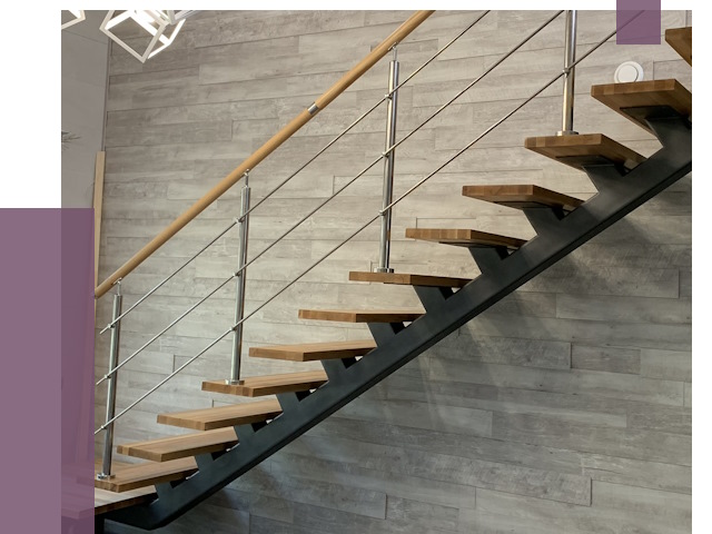 Изготовление лестниц на монокосоуре в Ижевске от 77383 руб. 