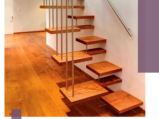 Лестницы «гусиный шаг» на заказ в Ижевске для узких пространств