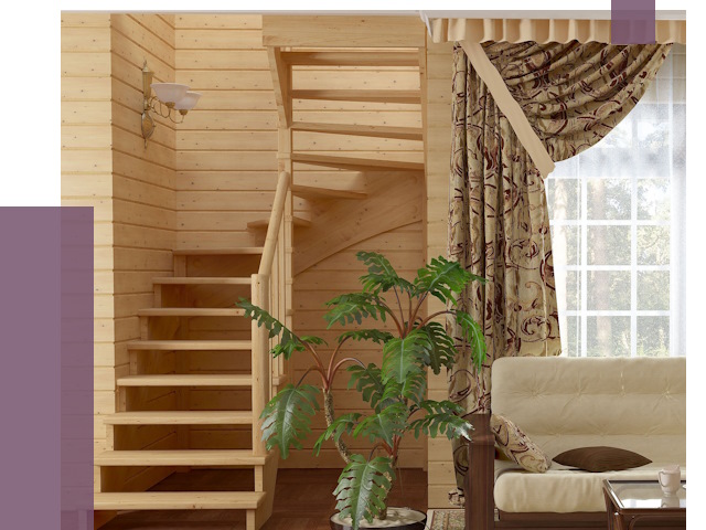 Лестницы для дачи в Ижевске от 77123 руб.  | ПРОЛЁТ-Жвс