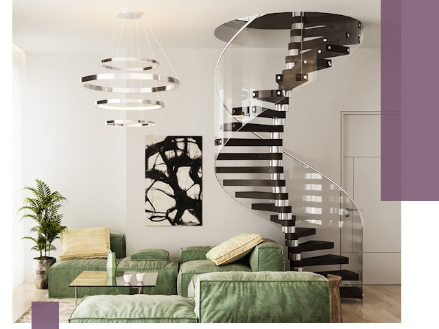 Лестницы для двухуровневой квартиры в Ижевске — изготовление и монтаж