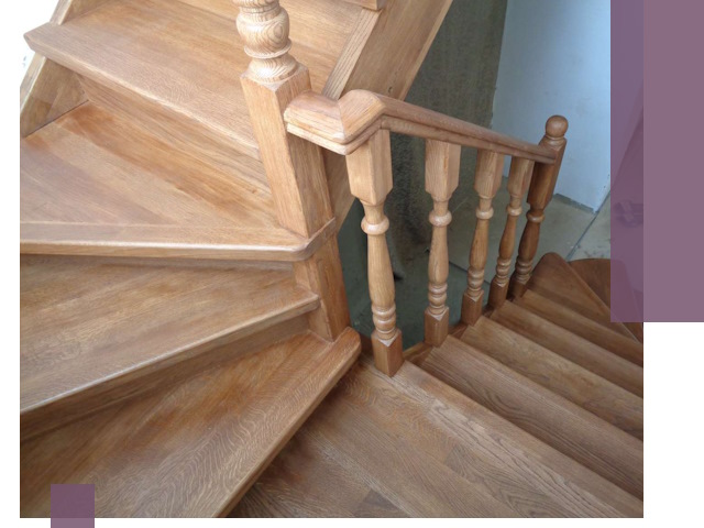 Дубовые лестницы под ключ в Ижевске: изготовление и монтаж