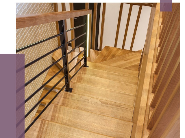 Лестницы из ясеня в Ижевске под ключ от 10179 руб. 