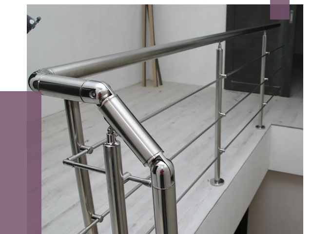 Перила из нержавеющей стали в Ижевске от 9141 руб. под ключ | ПРОЛЁТ-Жвс