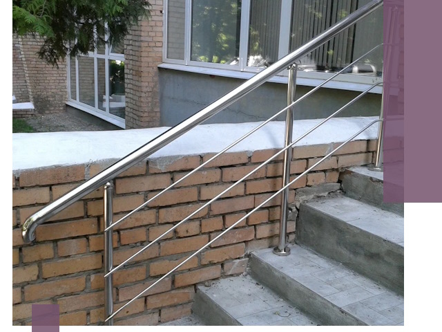 Перила из нержавеющей стали высокого качества в Ижевске