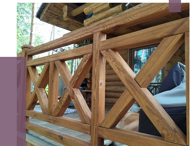 Деревянные перила под ключ в Ижевске от 7790 руб. 