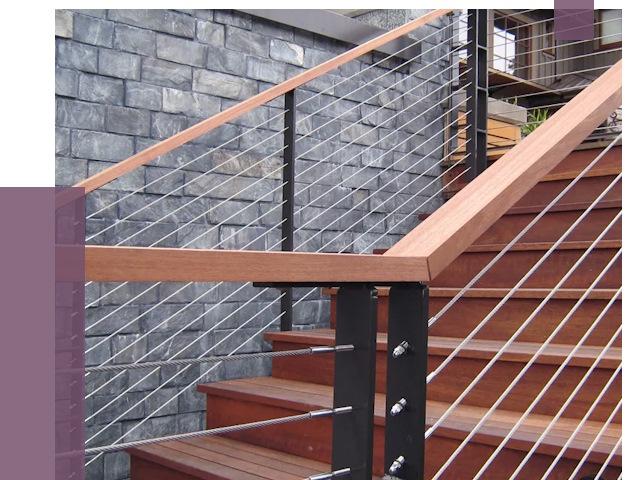 Тросовые перила под ключ в Ижевске от 7894 руб.