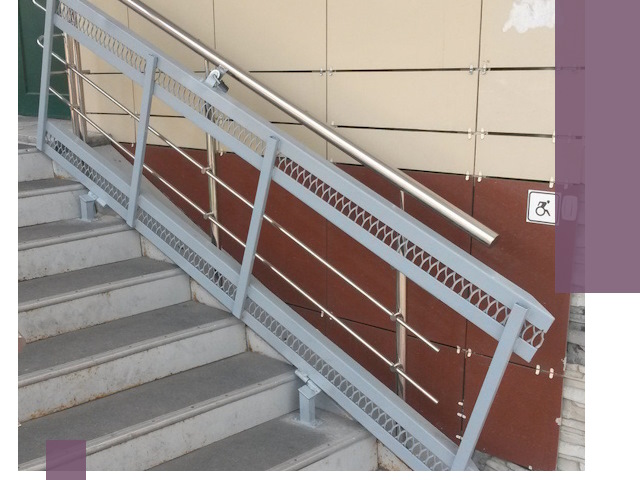 Изготовление откидных пандусов под ключ в Ижевске