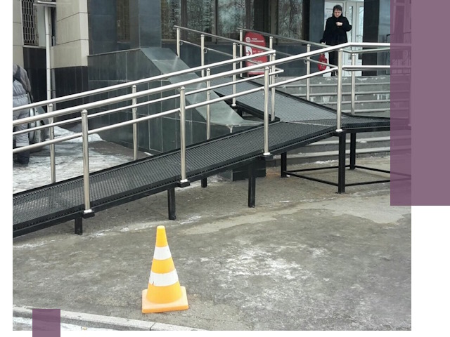 Стационарные пандусы под ключ в Ижевске — изготовление и монтаж