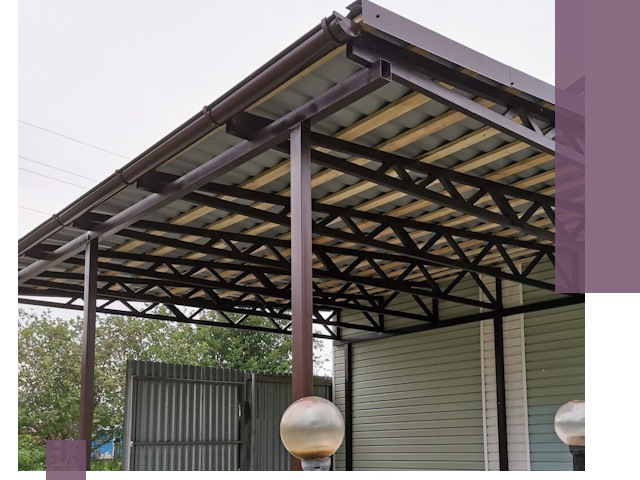 Навесы под ключ в Ижевске: изготовление, монтаж и гарантия