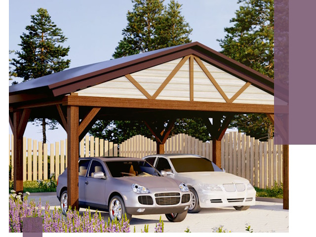 Навесы для автомобиля в Ижевске — изготовление и монтаж