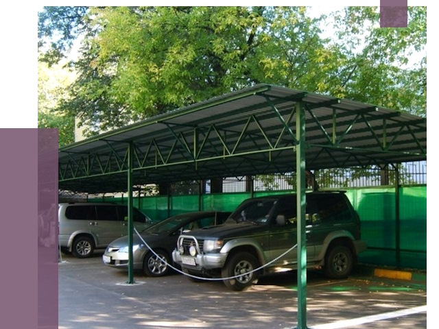 Навесы для парковки в Ижевске от 81538 руб. заказать | ПРОЛЁТ-Жвс