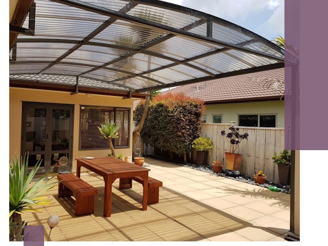 Навесы во двор под ключ в Ижевске — изготовление и монтаж