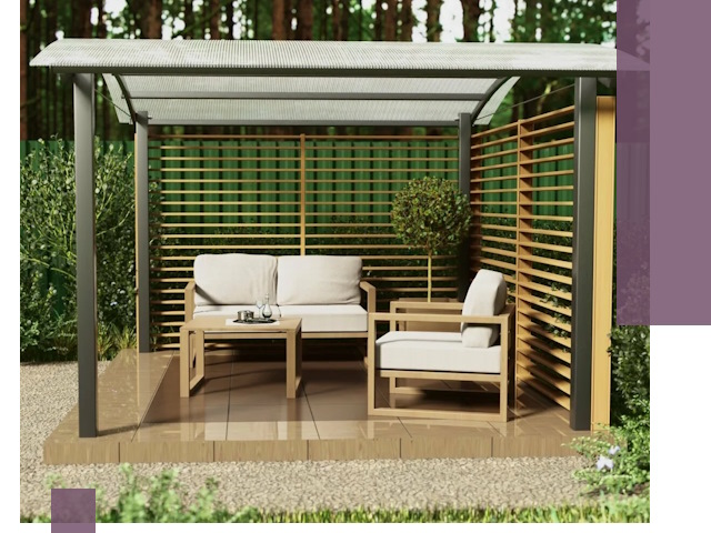 Навесы для дачи в Ижевске: изготовление, монтаж и демонтаж