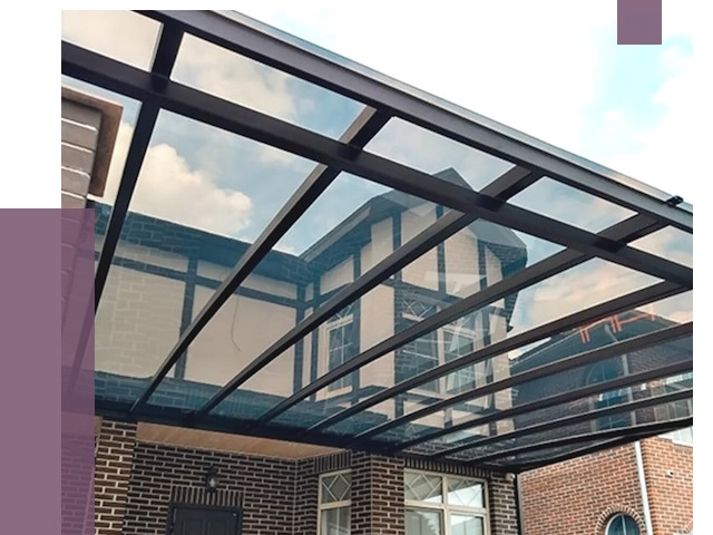 Навесы из поликарбоната в Ижевске от 8746 руб. под ключ — ПРОЛЁТ-Жвс