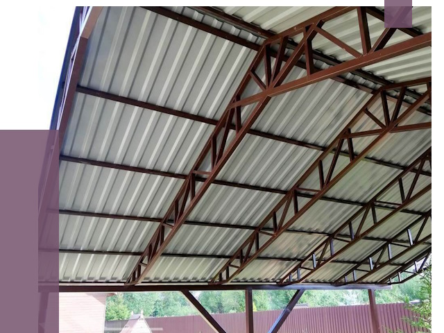 Навесы из профнастила в Ижевске от 7479 руб. | ПРОЛЁТ-Жвс