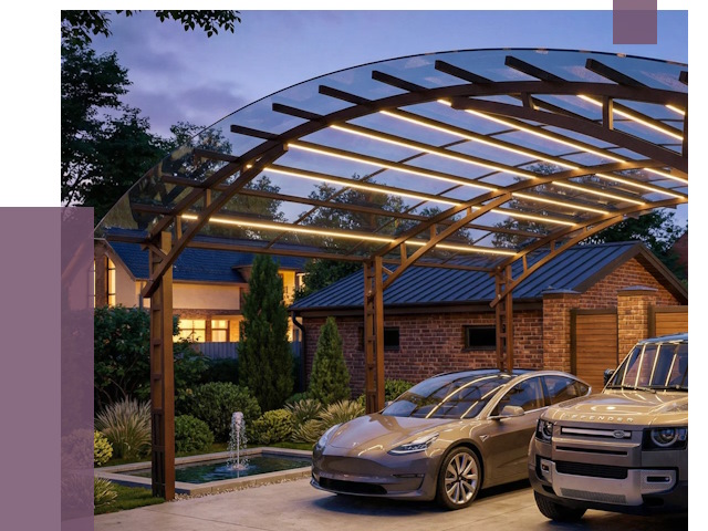 Металлические навесы в Ижевске от 12880 руб. под ключ — ПРОЛЁТ-Жвс