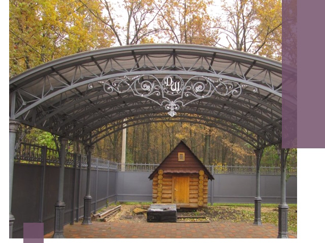 Кованые навесы премиум-класса под заказ в Ижевске