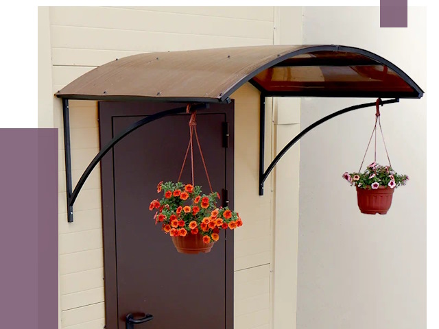 Козырьки над входом в Ижевске от 15061 руб.  | ПРОЛЁТ-Жвс