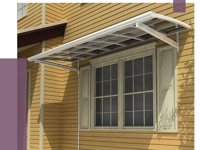 Козырьки над окнами в Ижевске от 7738 руб. — монтаж, покупки | ПРОЛЁТ-Жвс