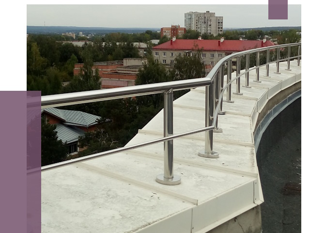 Парапеты и ограждения кровли в Ижевске от 5038 руб.