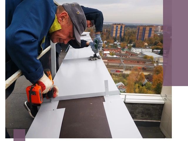 Монтаж парапетов в Ижевске — установка прочных металлических ограждений