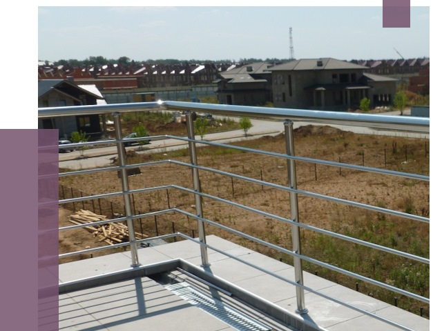 Парапеты из нержавеющей стали в Ижевске от 8102 руб. за м² | ПРОЛЁТ-Жвс