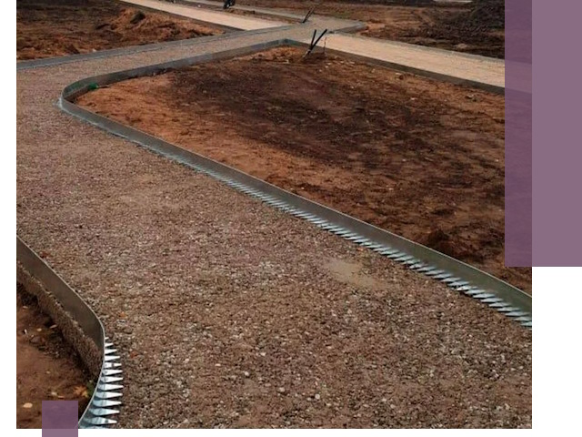 Металлические бордюры под ключ в Ижевске — изготовление и монтаж