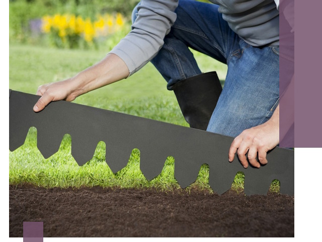 Металлические бордюры для газона в Ижевске — изготовление и монтаж