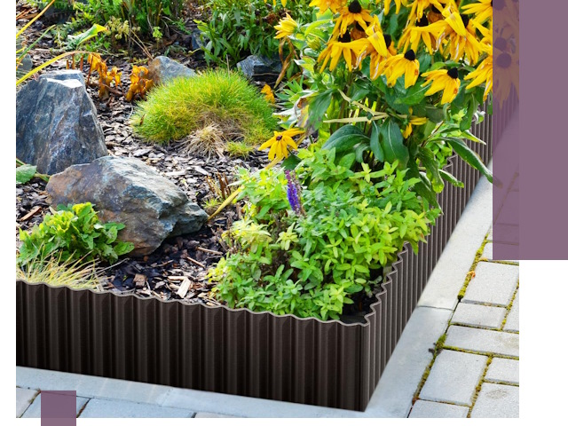 Металлические бордюры для клумб в Ижевске — производство и монтаж