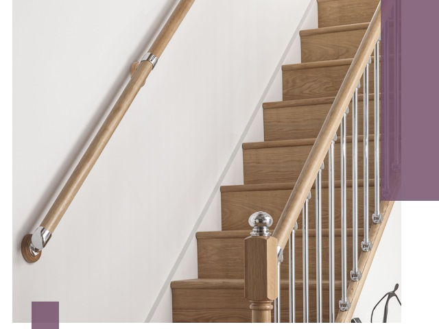 Пристенные поручни из стали и нержавейки под монтаж в Ижевске